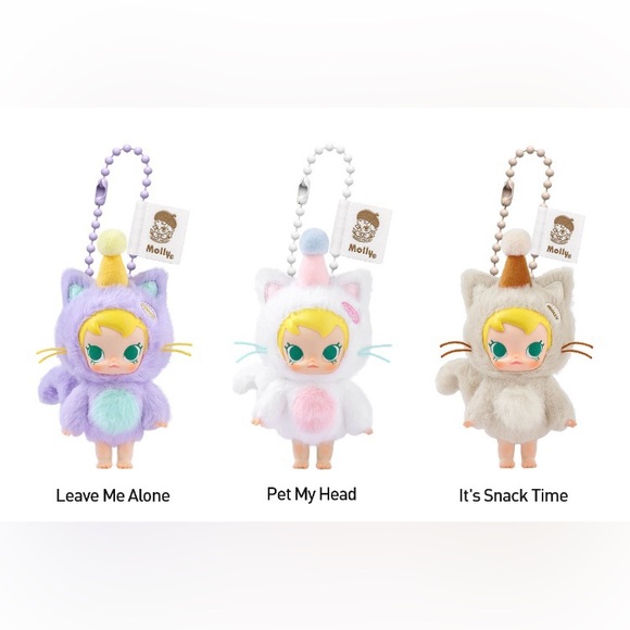 IT’S SNACK TIME - Pop Mart, Baby Molly Pocket Friends Series Vinyl Plush Pendant - Picture 6 of 7